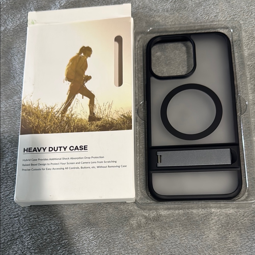 Heavy Duty Black Phone Case